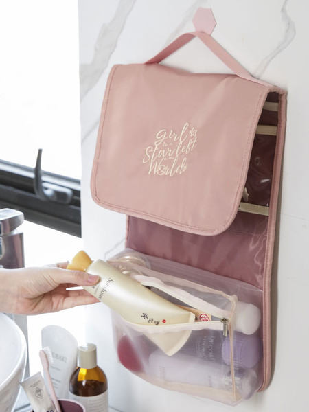 Cutie cosmetică pliabilă pentru machiaj și articole de toaletă potrivite pentru călătorii