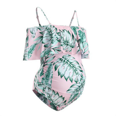 Women`s one-piece maternity swimsuit in different colors