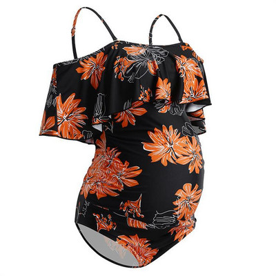 Įvairių spalvų vientisas moteriškas maudymosi kostiumėlis