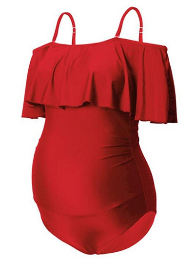 Įvairių spalvų vientisas moteriškas maudymosi kostiumėlis