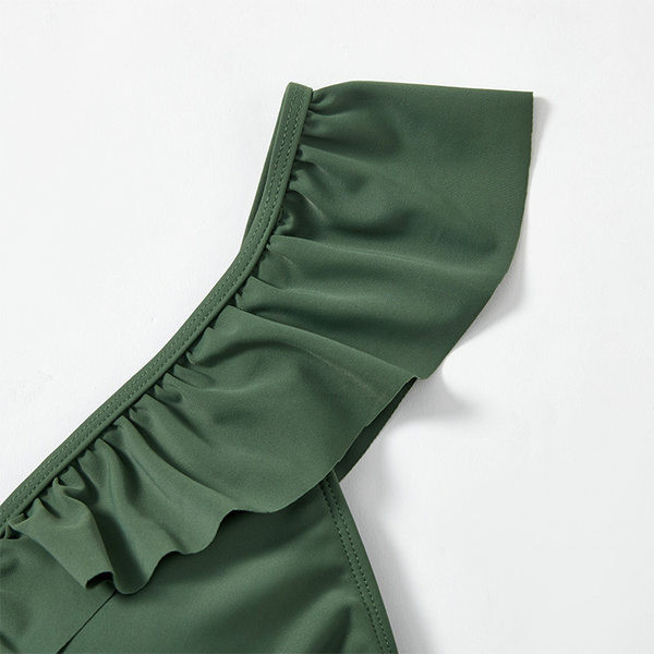 Γυναικείο ολόσωμο μαγιό με βολάν για εγκύους