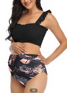 Costum de baie pentru femei din două piese de maternitate
