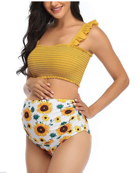 Ženski dvodijelni kupaći kostim za trudnice