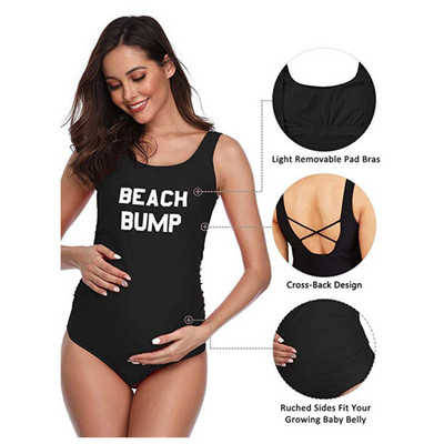 Costum de baie dintr-o bucată de maternitate