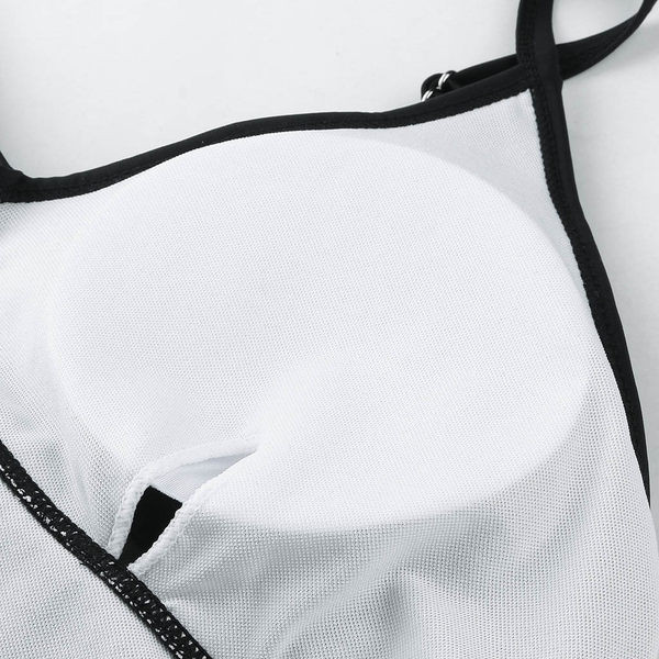 Ολόσωμο μαγιό εγκυμοσύνης με κορδόνια και λεπτές τιράντες