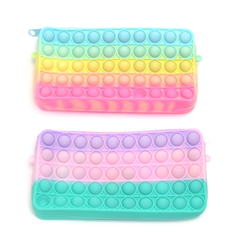 Детска чанта pop it, Поп ит, Силиконова, Многоцветна, 18х9 см