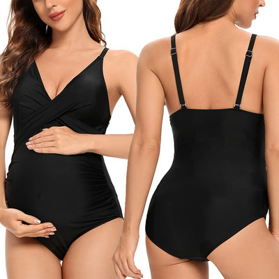 Цял раиран бански за бременни - различни цветове