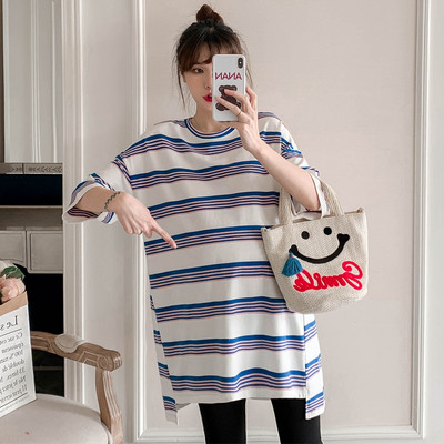 Дамска раирана блуза с 3/4 ръкав