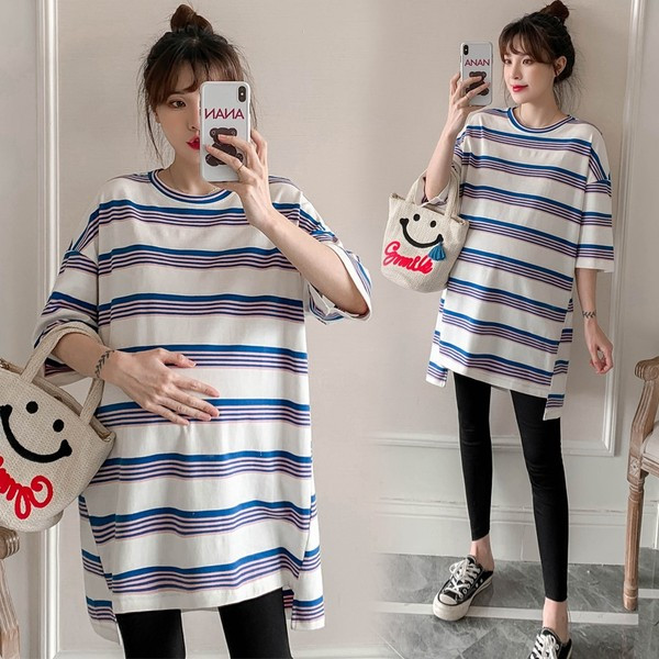 Дамска раирана блуза с 3/4 ръкав 