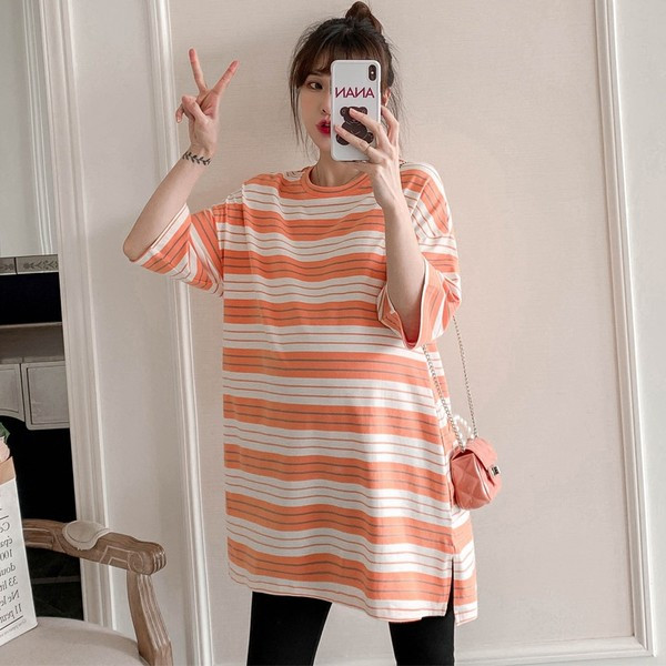 Дамска раирана блуза с 3/4 ръкав 