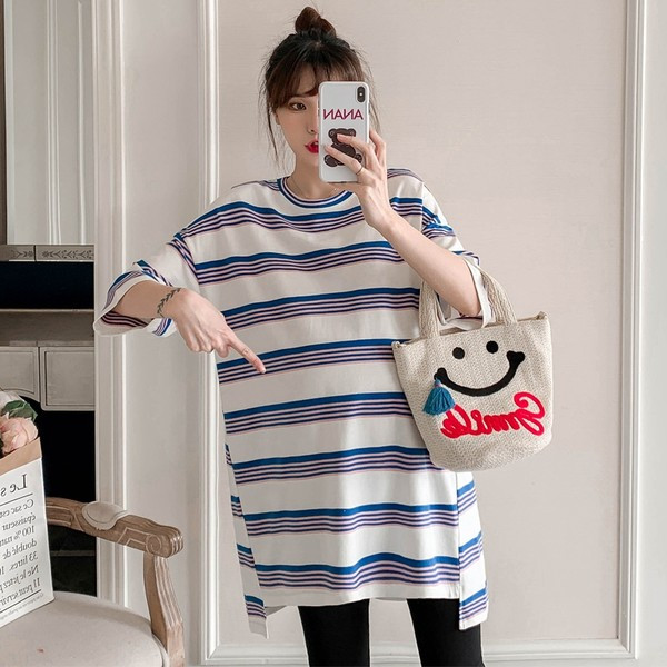 Дамска раирана блуза с 3/4 ръкав 