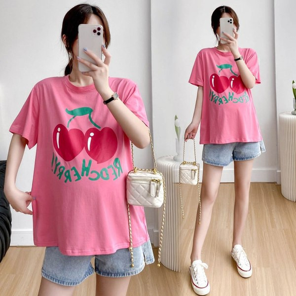 Дамска широка тениска за бременни - два модела 