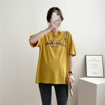 Ежедневна дамска тениска с обло деколте и къс ръкав