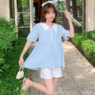 Дамска блуза с шпиц деколте -разкроен модел