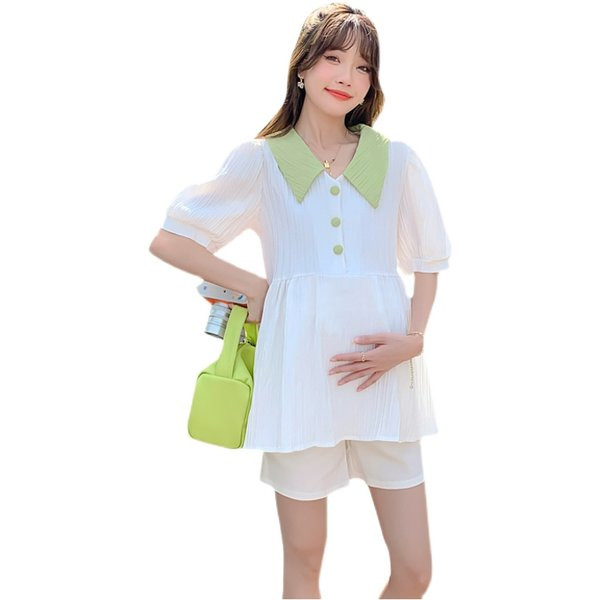 Дамска блуза с шпиц деколте -разкроен модел