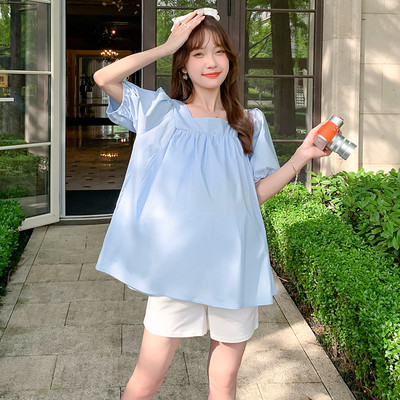 Разкроена лятна туника за бременни