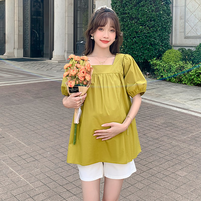 Разкроена лятна туника за бременни