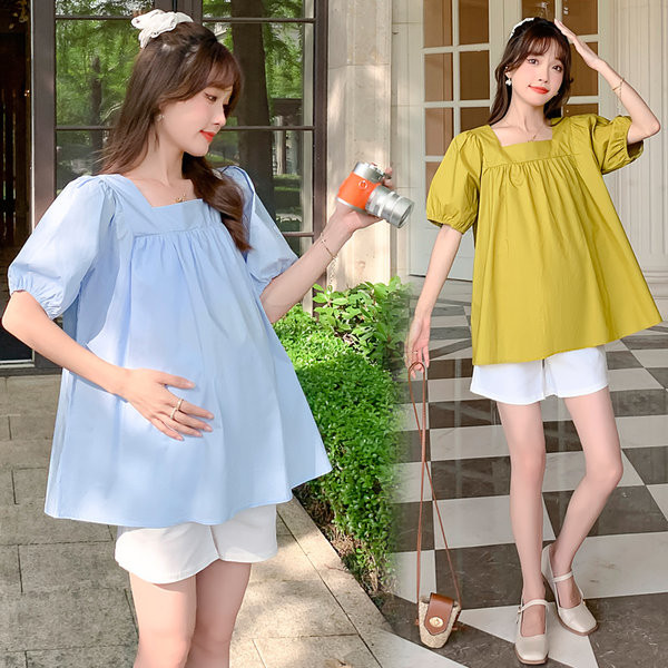 Разкроена лятна туника за бременни