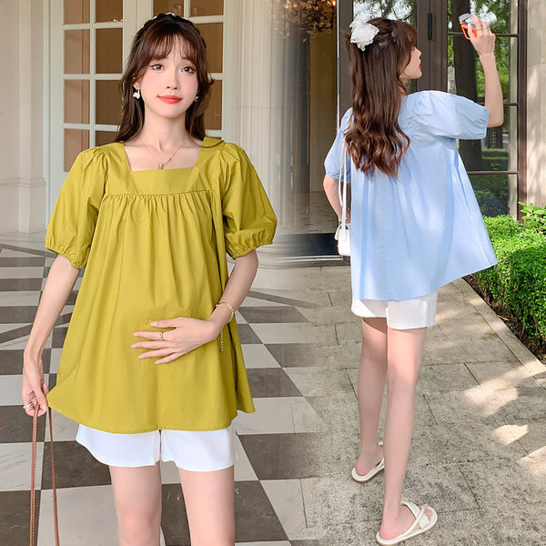 Разкроена лятна туника за бременни