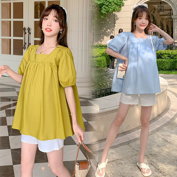 Разкроена лятна туника за бременни