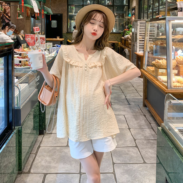 Нов модел дамска блуза с 3/4 ръкав за бременни