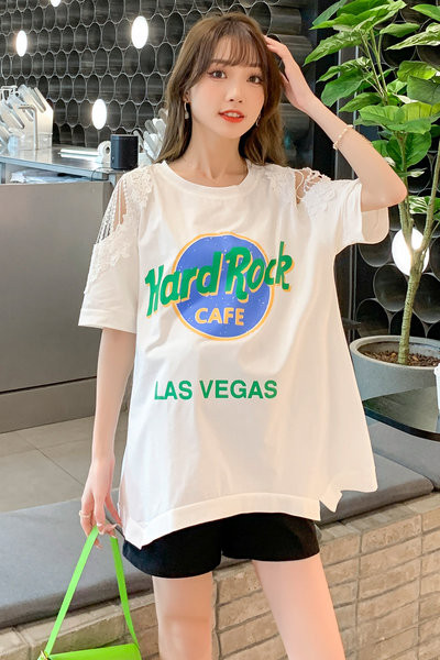 Ежедневна дамска тениска с щампа