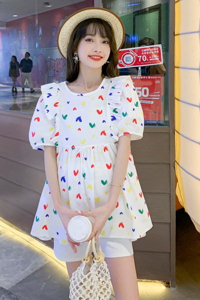 Нов модел дамска разкроена блуза на сърца