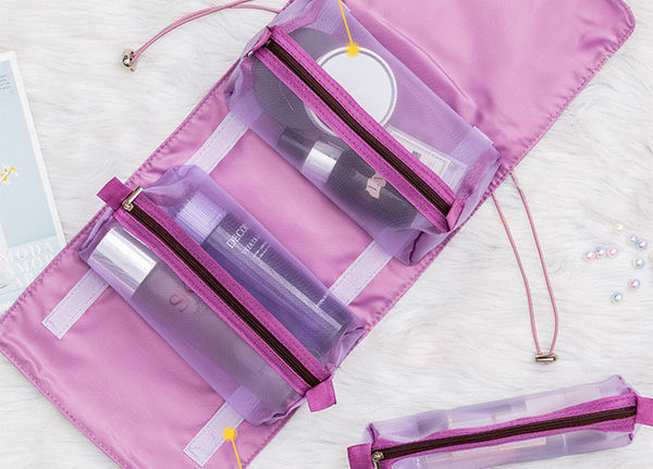 Сгъваем козметичен несесер за гримове