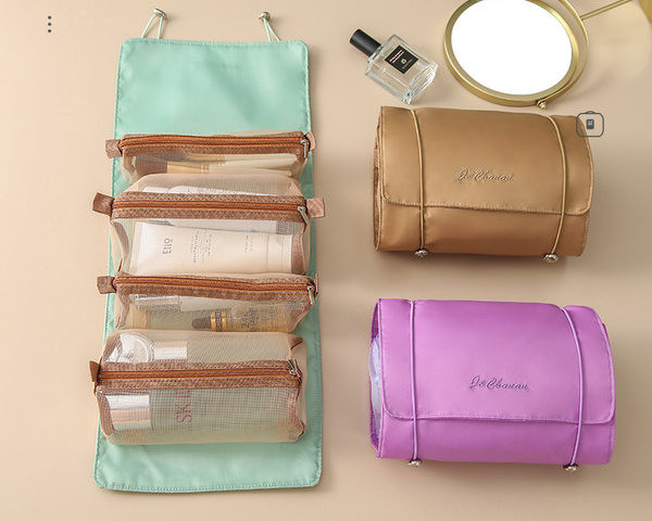 Сгъваем козметичен несесер за гримове