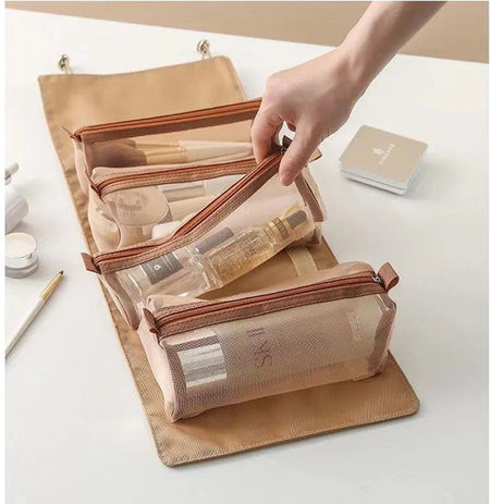 Сгъваема козметична чанта за гримове