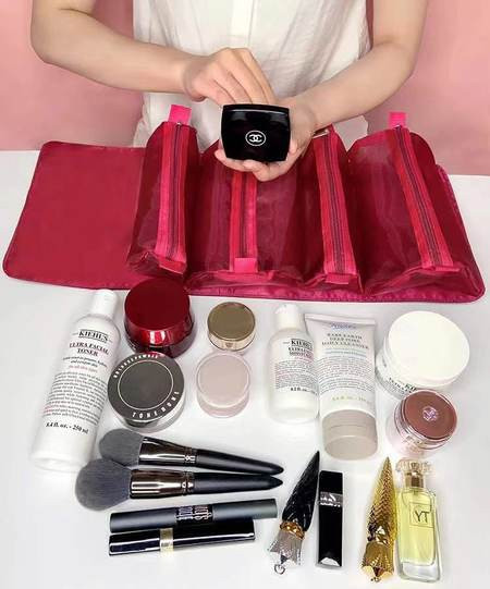 Сгъваема козметична чанта за гримове