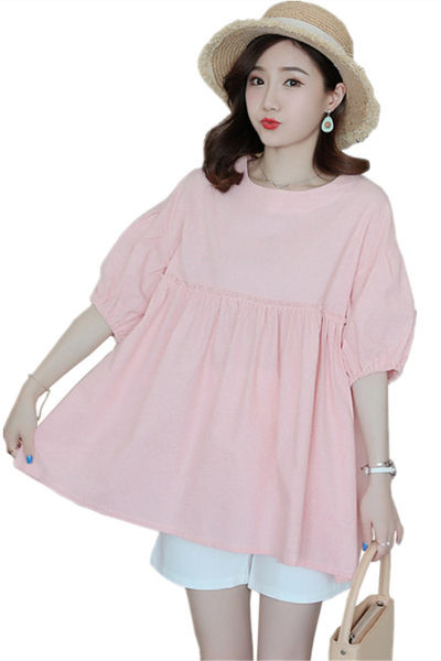 Широк модел блуза за бременни