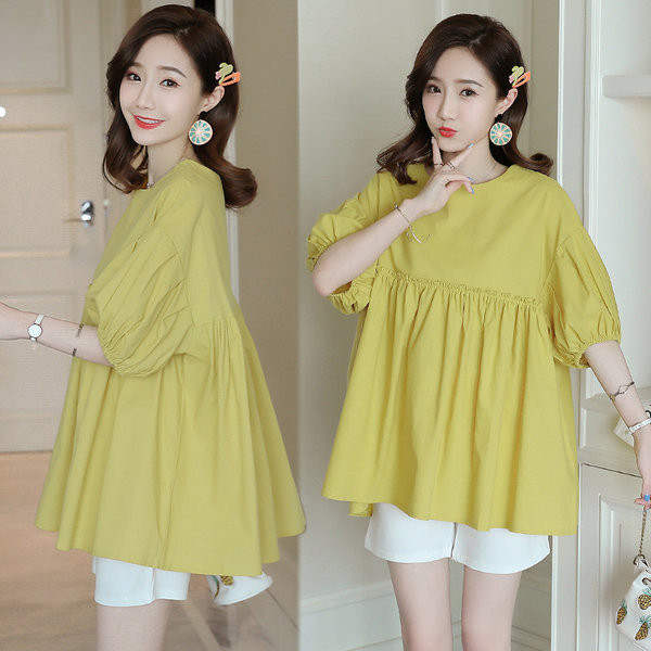 Широк модел блуза за бременни