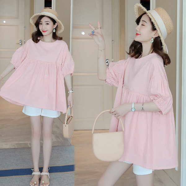 Широк модел блуза за бременни