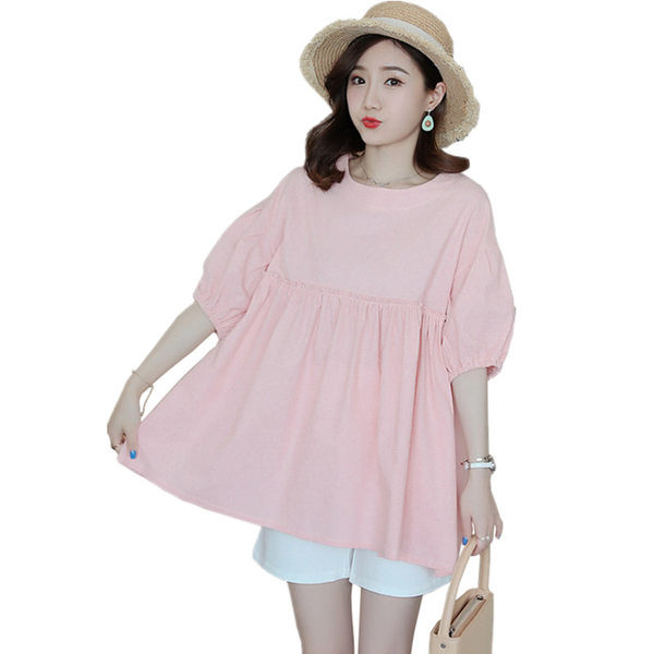 Широк модел блуза за бременни