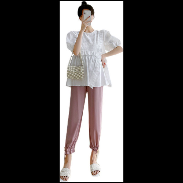 Широка дамска блуза с къдри