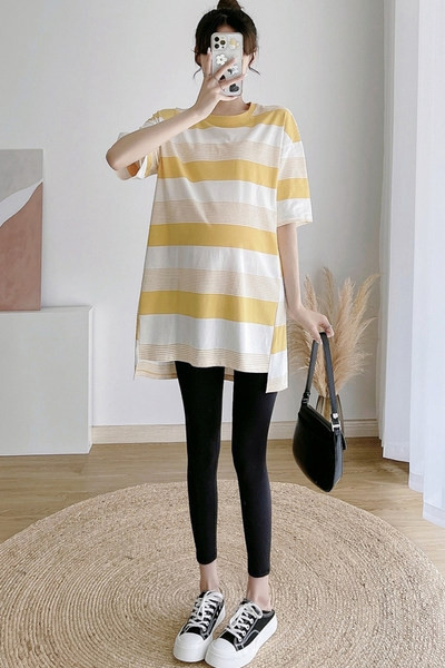 Раирана дамска блуза за бременни 