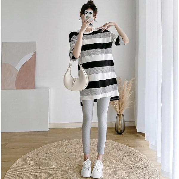 Раирана дамска блуза за бременни 