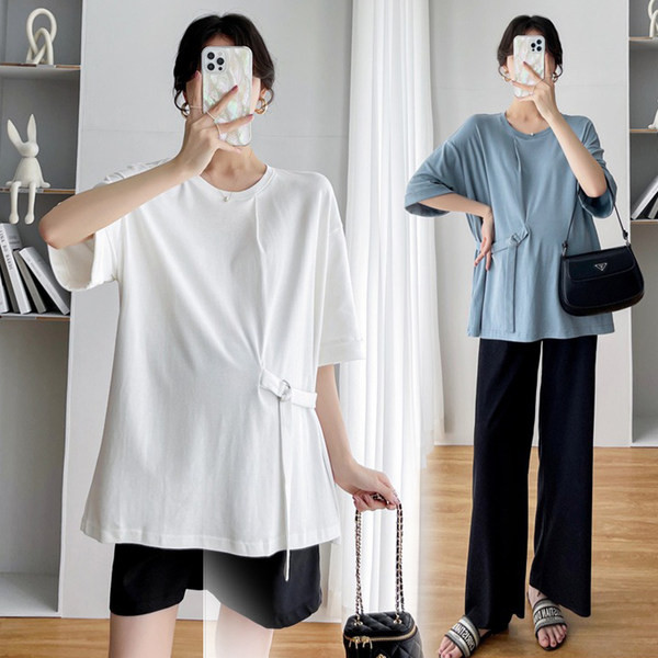 Ежедневна блуза за бременни с къс ръкав