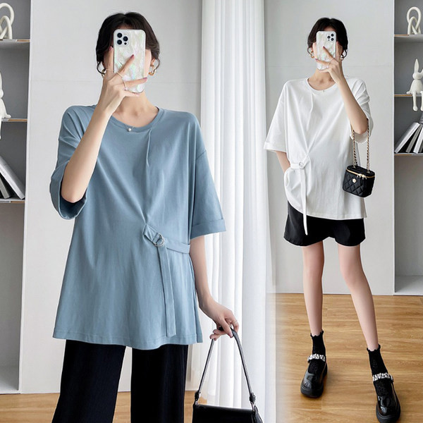 Ежедневна блуза за бременни с къс ръкав