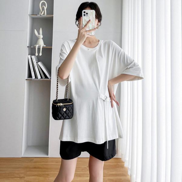 Ежедневна блуза за бременни с къс ръкав