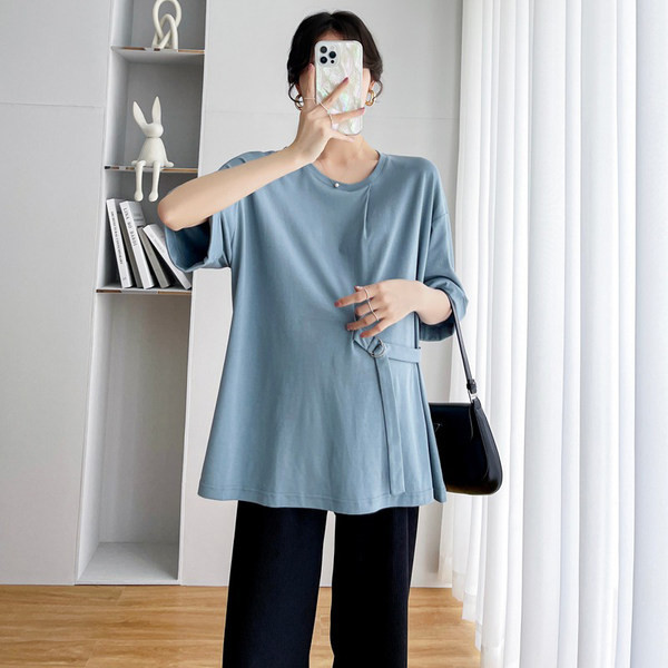 Ежедневна блуза за бременни с къс ръкав