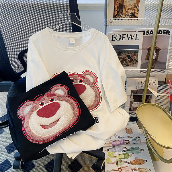 Лятна рокля за бременни с бродерия и къс ръкав