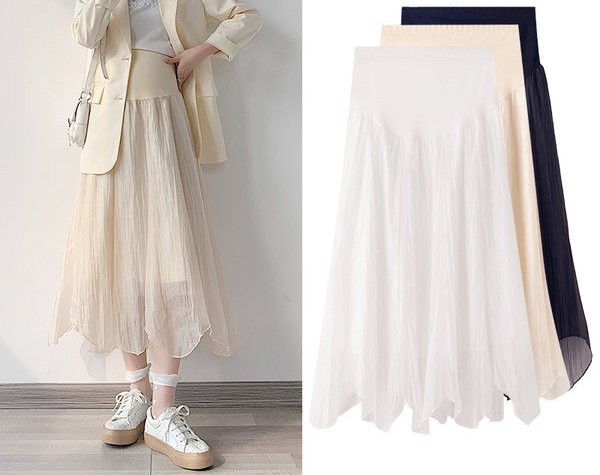 Нов модел дамска асиметрична пола за бременни