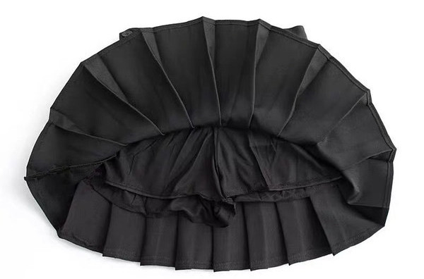 Дамска къса плисирана пола за бременни