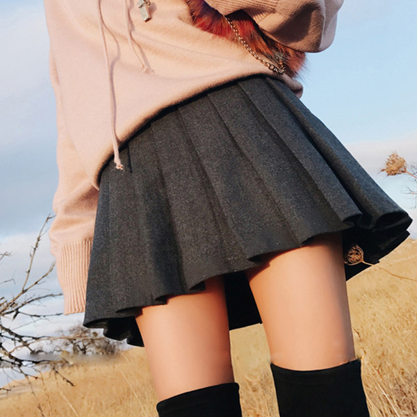 Дамска къса плисирана пола за бременни