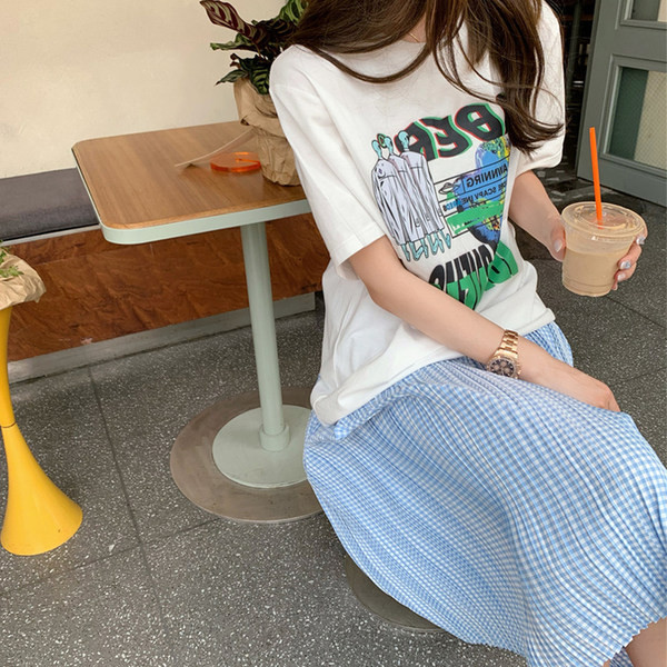 Дълга  разкроена пола за бременни