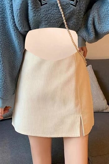 Модерна дамска пола с цепка за бременни