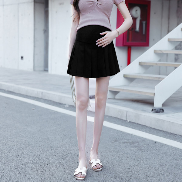 Къса плисирана пола подходяща за бременни жени