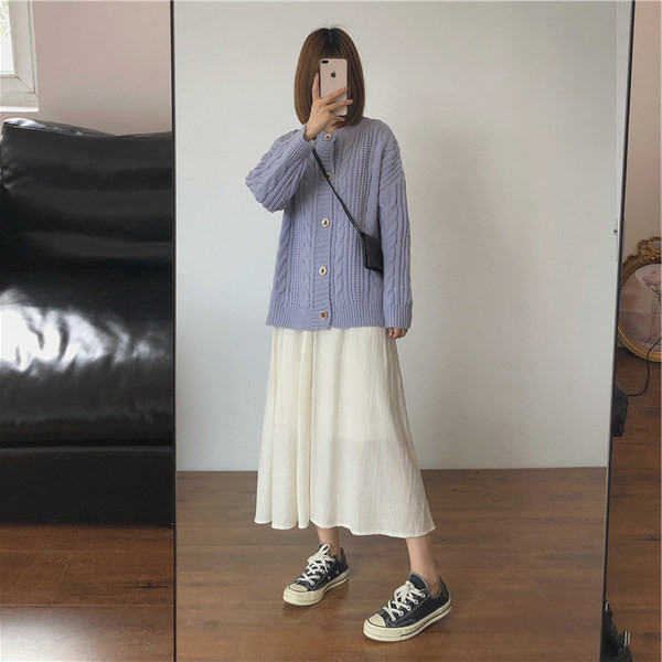 Лятна разкроена пола с подплата за бременни жени